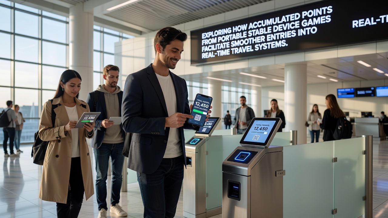 Casino host reviewing player loyalty dashboard on tablet near live dealer tables
