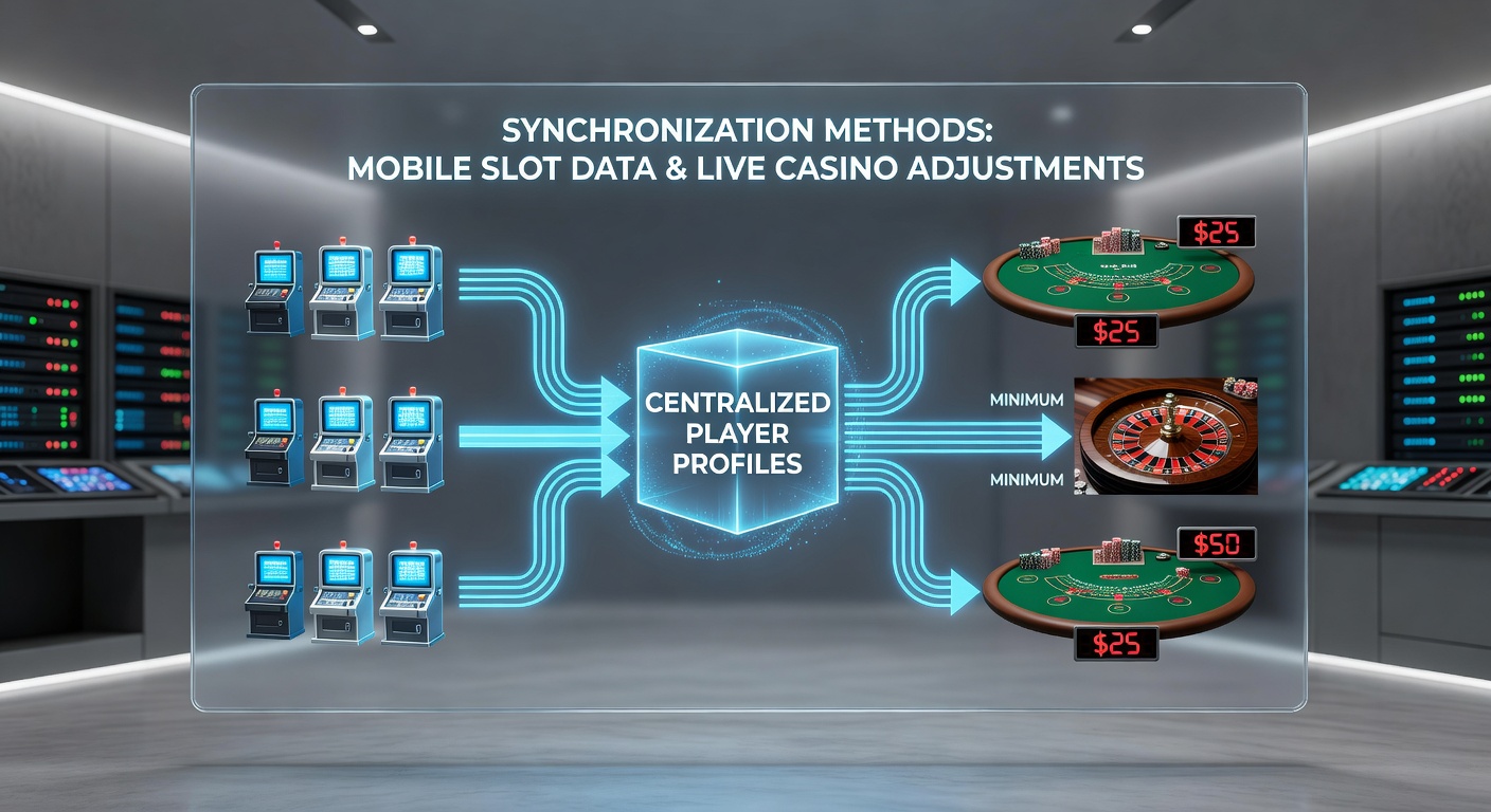 Casino player profile dashboard showing mobile slot session metrics connected to live table floor plans