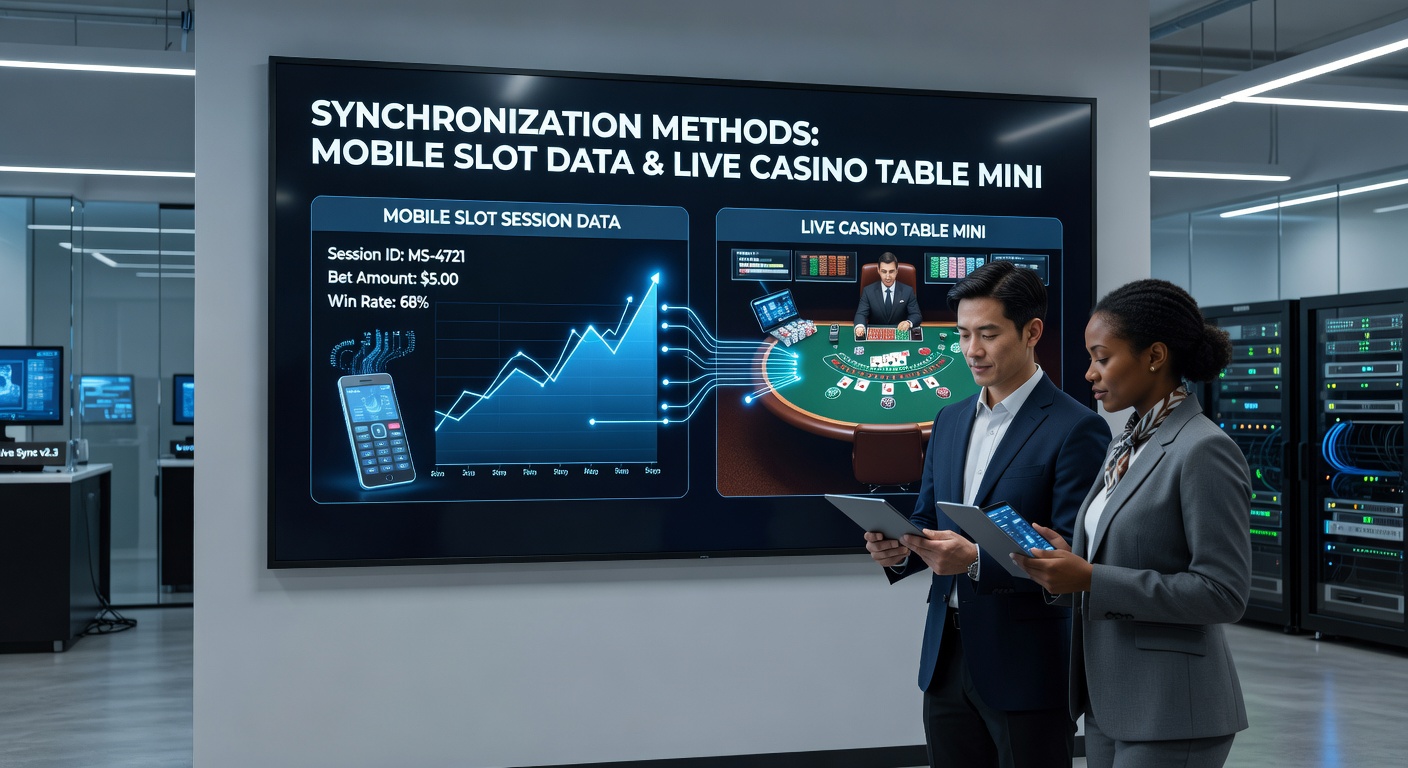 Live casino floor view with digital displays indicating table minimum changes synced from mobile profiles